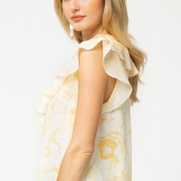 Freesia Flutter Sleeve Blouse - Picture 3 of 7